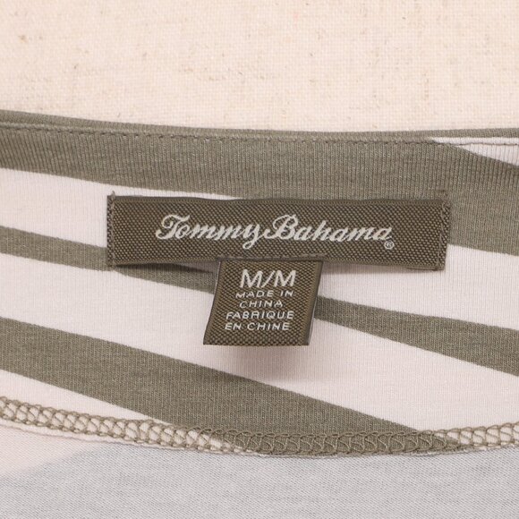 TOMMY BAHAMA Animal Print Stretch Faux Wrap Jersey Knit Dress Size M - Picture 5 of 5